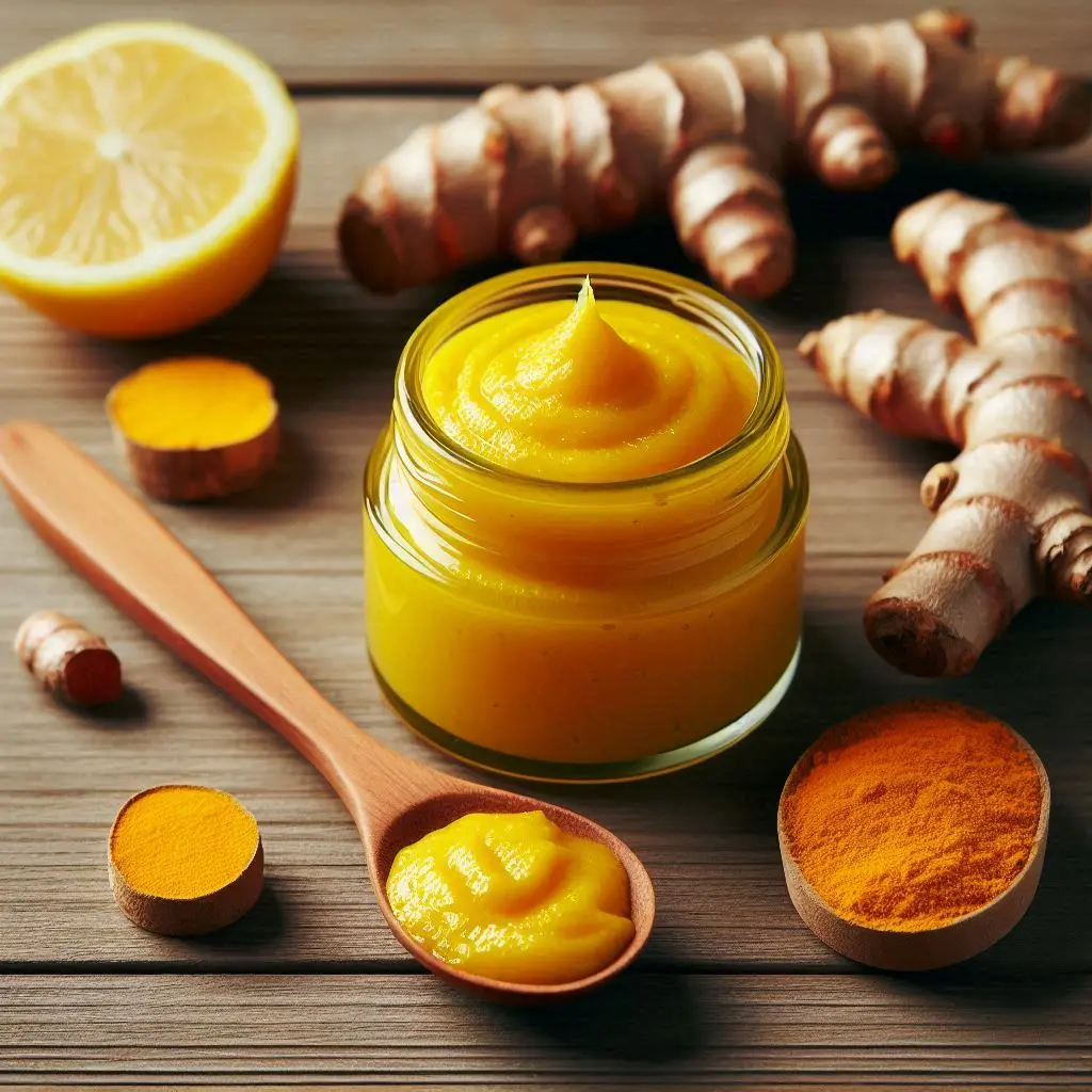 Lemon Juice and Turmeric Paste